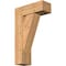 Ekena Millwork Traditional Craftsman Smooth Bracket w/ Offset Brace, Western Red Cedar, 7 1/2"W x 20"D x 32"H BKT0806X20X32TRA04SWR - alternate 1